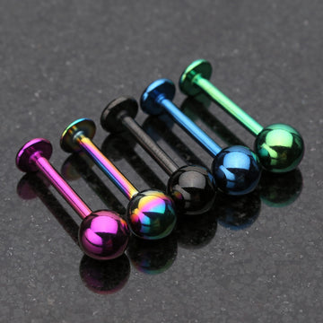 Detail View 1 of Colorline PVD Basic Steel Labret-Black